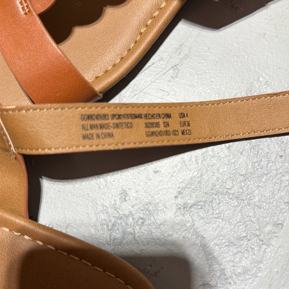 Brown Braided Strap Sandals - Picture 2 of 4
